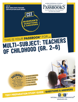 Paperback Multi-Subject: Teachers of Childhood (Gr 2-6) (Cst-31): Passbooks Study Guide Volume 31 Book