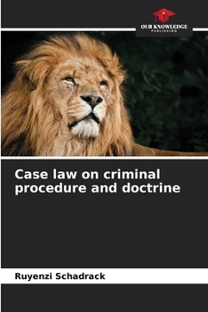 Paperback Case law on criminal procedure and doctrine Book