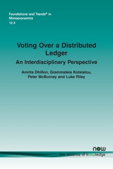 Paperback Voting Over a Distributed Ledger: An Interdisciplinary Perspective Book