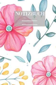 Paperback Notizbuch Garten Muster Pattern Pflanzen Blumen Pflanze Flower Bl?te Rot Seerose: - 111 Seiten - EXTRA Kalender 2020 - Einzigartig - Kariert mit Blume [German] Book