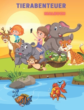 Paperback Tierabenteuer - Malbuch [German] Book