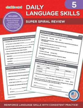 Paperback Daily Language Skills Grade 5 Book