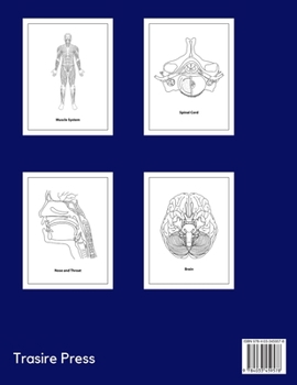Paperback Anatomy coloring book for adults [Large Print] Book