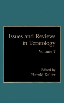 Hardcover Issues and Reviews in Teratology Book