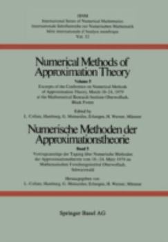 Paperback Numerische Methoden Der Approximationstheorie / Numerical Methods of Approximation Theory: Vortragsauszüge Der Tagung Über Numerische Methoden Der App [German] Book