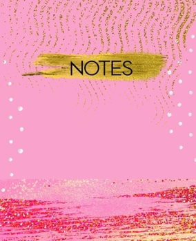 Notes: Modern Journals for Notes, Planning, & Journaling | Gold & Pink Blank Lined Notebook | College Ruled Modern Composition Notebook | Alternative to a Card | Gift for Her