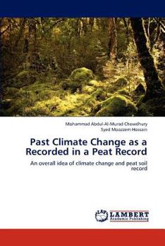 Paperback Past Climate Change as a Recorded in a Peat Record Book