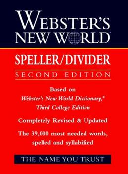 Paperback Webster's New World Speller/Divider, 2nd Edition Book