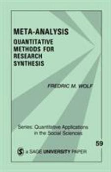Paperback Meta-Analysis: Quantitative Methods for Research Synthesis Book