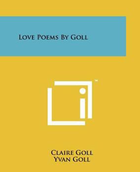Paperback Love Poems By Goll Book