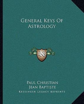 Paperback General Keys Of Astrology Book