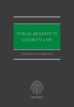 Hardcover Public Benefit in Charity Law Book