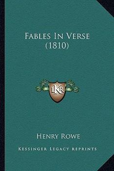 Paperback Fables In Verse (1810) Book