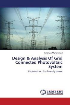 Paperback Design & Analysis Of Grid Connected Photovoltaic System Book