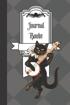 Journal Booke: History Cat, Notebook Journals for Teen Girls Women Her, Vintage Style, Organiser, 100 Pages Ruled White Paper, Gift