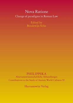 Paperback Nova Ratione: Change of Paradigms in Roman Law Book