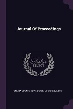 Paperback Journal Of Proceedings Book
