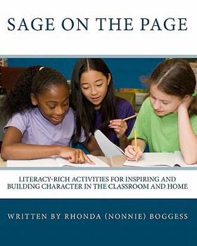Paperback Sage on the Page: The Nonnie Series activities book for inspiring positive thinking and peaceful behavior Book
