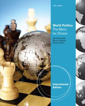 Paperback World Politics: The Menu for Choice. Book