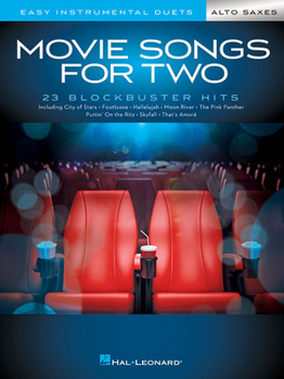 Paperback Movie Songs for Two Alto Saxes: Easy Instrumental Duets Book