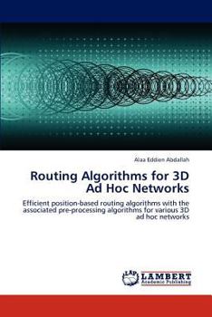 Paperback Routing Algorithms for 3D Ad Hoc Networks Book