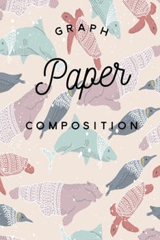 Paperback Graph Paper Composition: Graph Paper 6" x 9" Artic Quad Ruled 5x5, Grid Paper for school student, office, kids Notebooks Book