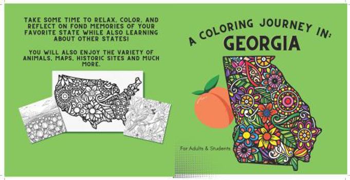 Paperback A Coloring Journey In: Georgia Book