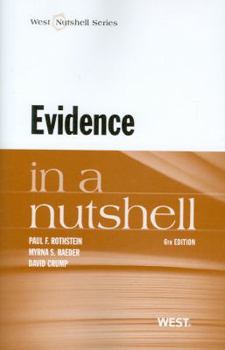 Paperback Evidence in a Nutshell Book