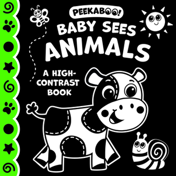 Hardcover Baby Sees Animals: High Contrast Board Book