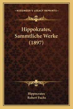 Paperback Hippokrates, Sammtliche Werke (1897) [Latin] Book