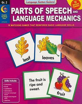 Paperback Parts of Speech and Language Mechanics, Grade 2 Book