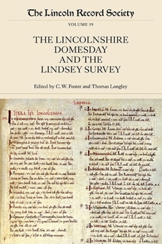 Paperback The Lincolnshire Domesday and the Lindsey Survey Book
