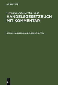 Hardcover Buch III (Handelsgeschäfte) [German] Book