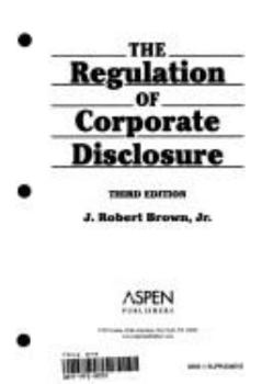 Hardcover Regulation of Corporate Disclosure Book
