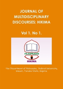 Paperback Hikima: Journal of multidisciplinary Discourses Book
