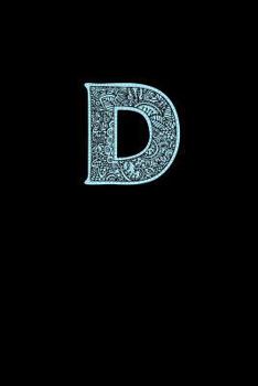 Paperback D: Decorative Monogram Notebook Book