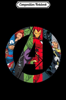 Composition Notebook: Marvel Avengers A Logo  Journal/Notebook Blank Lined Ruled 6x9 100 Pages