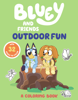 Paperback Bluey and Friends: Outdoor Fun: A Coloring Book