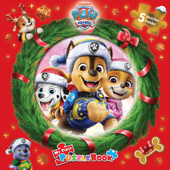 Hardcover Nick Paw Patrol Christmas My First Puzzle Book