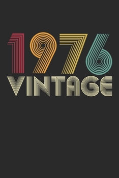 Vintage notebook paper 1976 Birthday 44th Gift