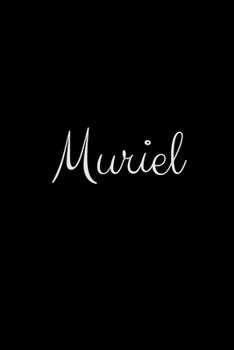 Muriel: notebook with the name on the cover, elegant, discreet, official notebook for notes