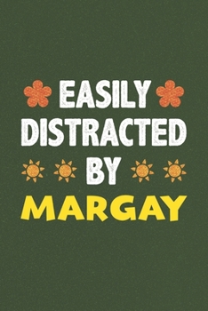 Easily Distracted By Margay: Margay Lovers Funny Gifts Dot Grid Journal Notebook 6x9 120 Pages