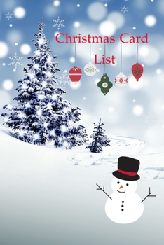 Paperback Christmas card list: Tracker for Holiday Card Sending And Receiving Holiday Cards, A-Z Tabs, 140 pages Book