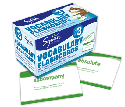 Hardcover 3rd Grade Vocabulary Flashcards: 240 Flashcards for Improving Vocabulary Based on Sylvan's Proven Techniques for Success Book