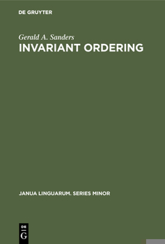 Hardcover Invariant Ordering Book