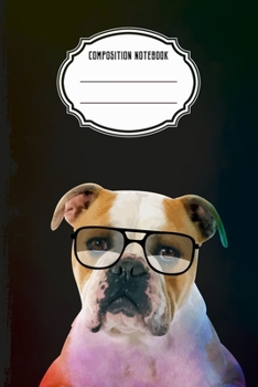 Paperback Composition Notebook: English Bulldog Blank Lined Notebook Journal Diary 6x9 Book