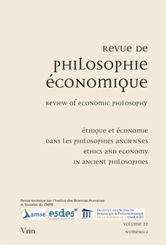Paperback Ethique Et Economie Dans Les Philosophies Anciennes [French] Book