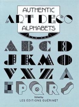 Paperback Authentic Art Deco Alphabets Book