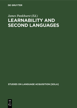 Hardcover Learnability and second languages [German] Book