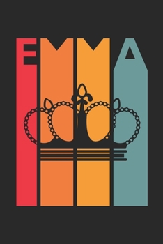 Emma: Vintage Custom Personalized Lined Name Notebook, Diary, Journal - Retro Birthday, Christmas Gifts for Daughter, Niece, Sister, Mom, Mother: ... Diary, 110 page, Lined, 6x9 (15.2 x 22.9 cm)